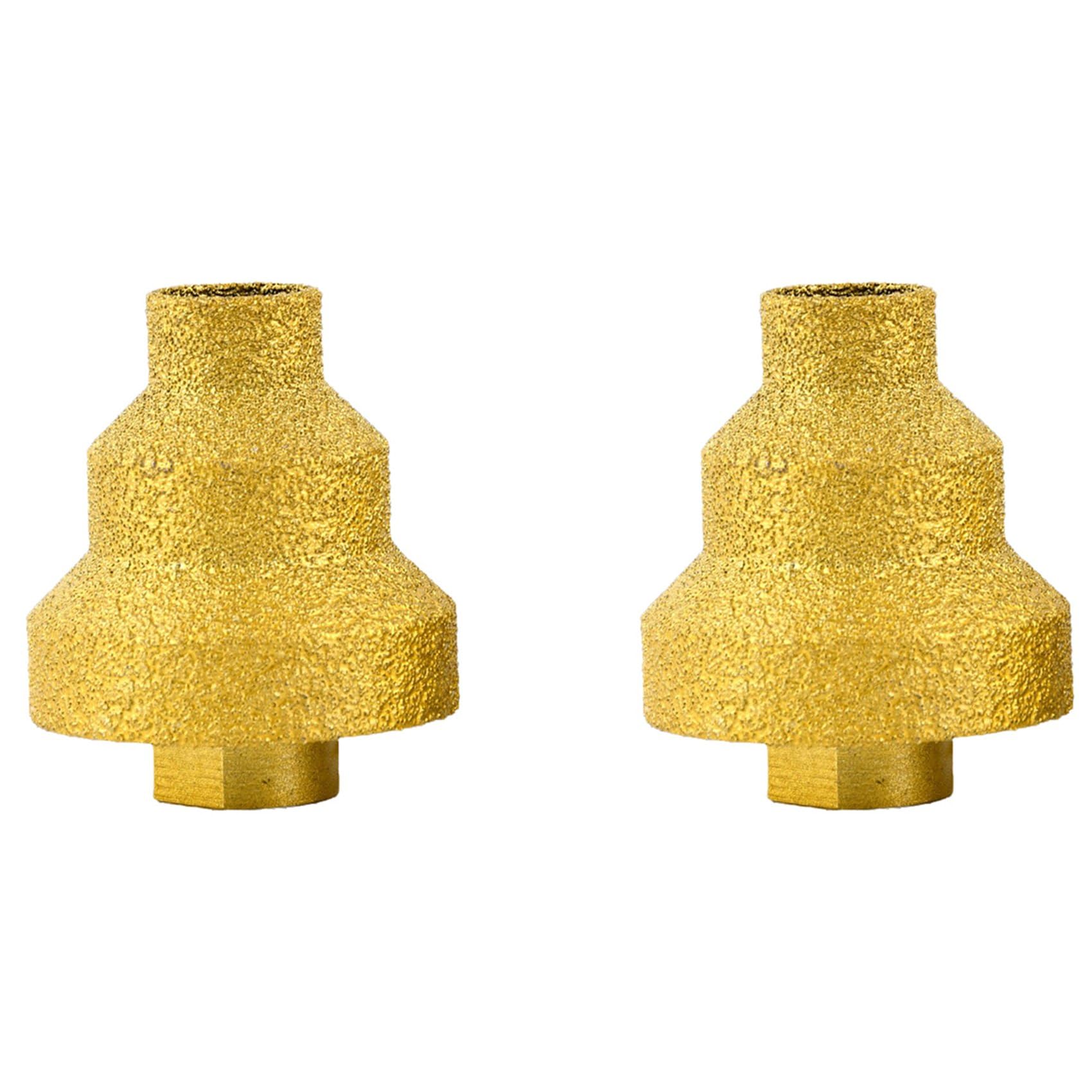 Jnchdghwa As Shown 2Pc 20-35-50Mm Chamfer Drill Bit Angle Grinder Saw M14 Thread For Enlarge Marble Tile Masonry Concrete Porcelain