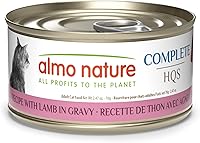 Vista 10 de almo nature HQS Complete CAT - Comida húmeda para gatos, receta de atún con huevos de codorniz en salsa, comida para gatos sin granos, 2.47 onzas