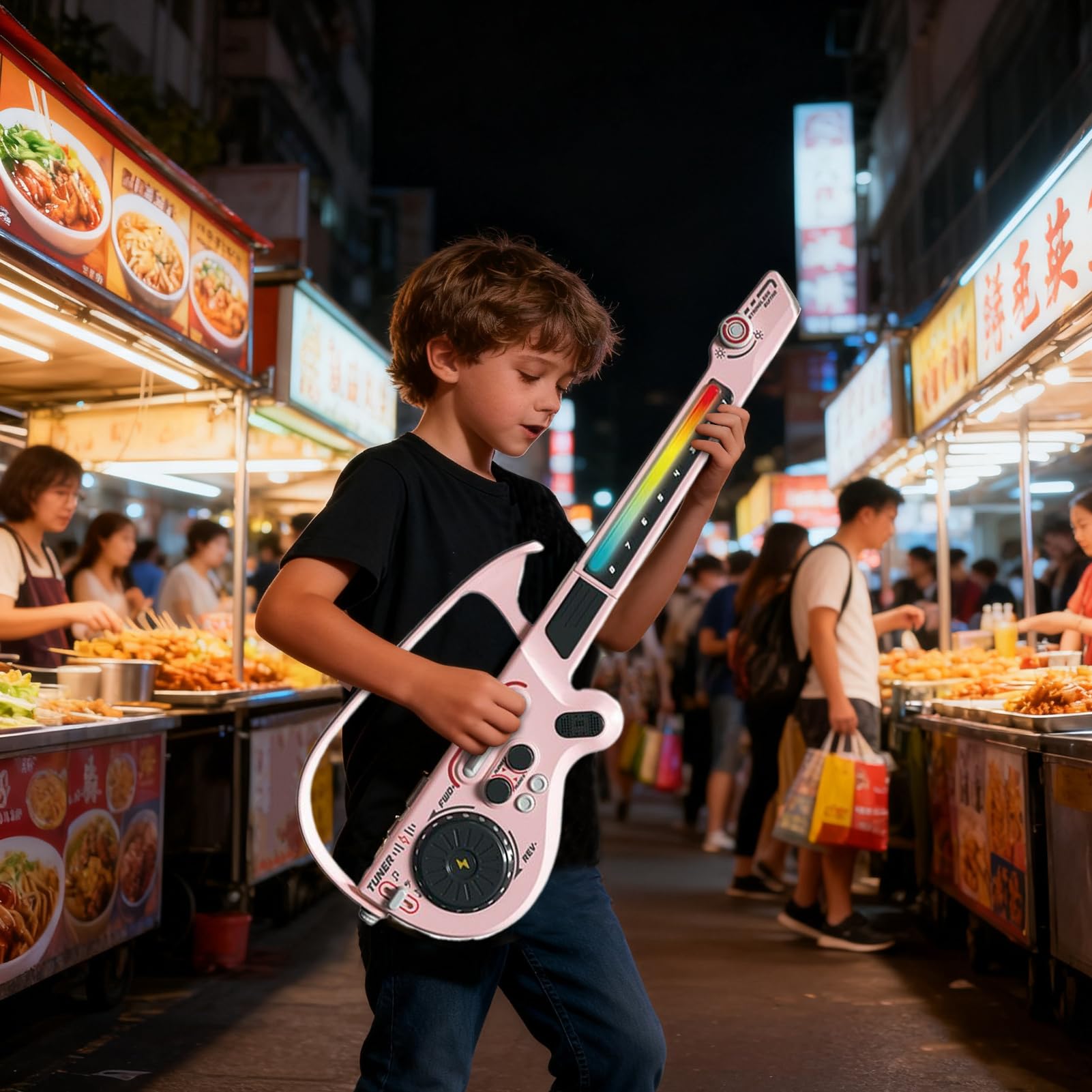 Guitarra Eléctrica para Niños – Instrumento Musical Inalámbrico Juguetes, Educativos Kit Completo con, Niños Jóvenes Adolescentes Principiantes | Multipurpose Outdoor Indoor Utility
