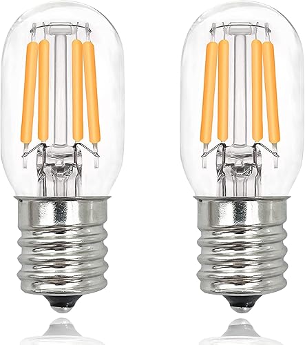 Bombilla LED E17 para debajo del horno de microondas, luces sobre estufa, bombilla de repuesto para refrigerador 8206232A de 2 W (equivalente a