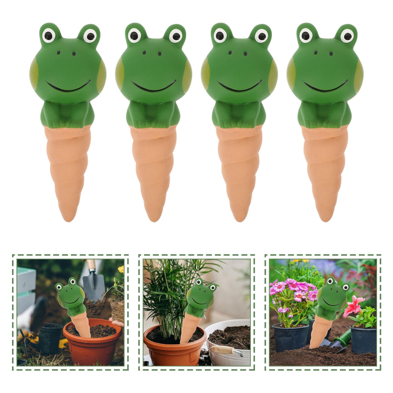 Hemobllo 4pièces Globes Arrosage pour Plantes Forme De Grenouille Arroseurs Automatiques à Picots pour Intérieur Et Extérieur