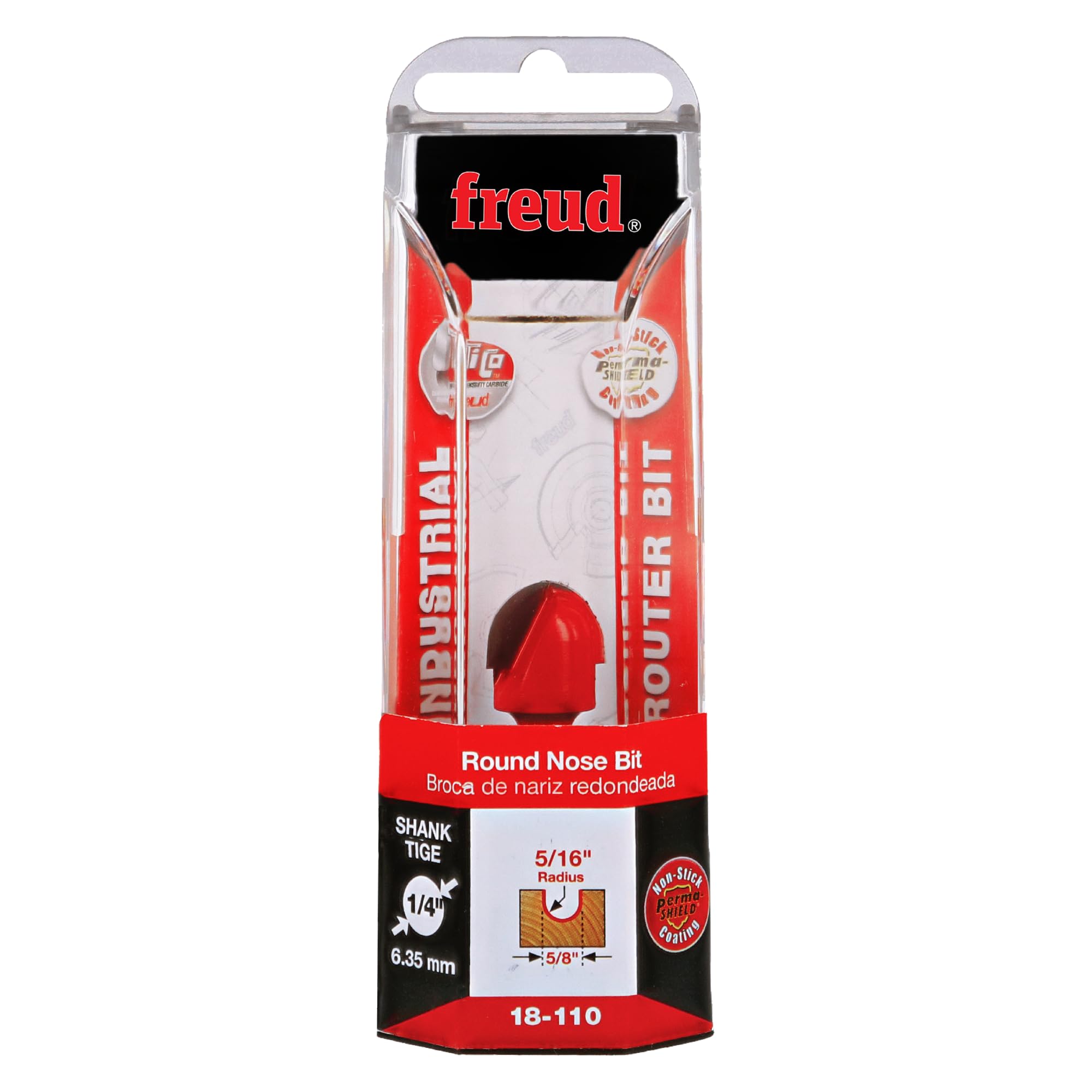Freud 18-110 5/8" Diametro Fresa a Naso Rotondo Con 1/4" Shank