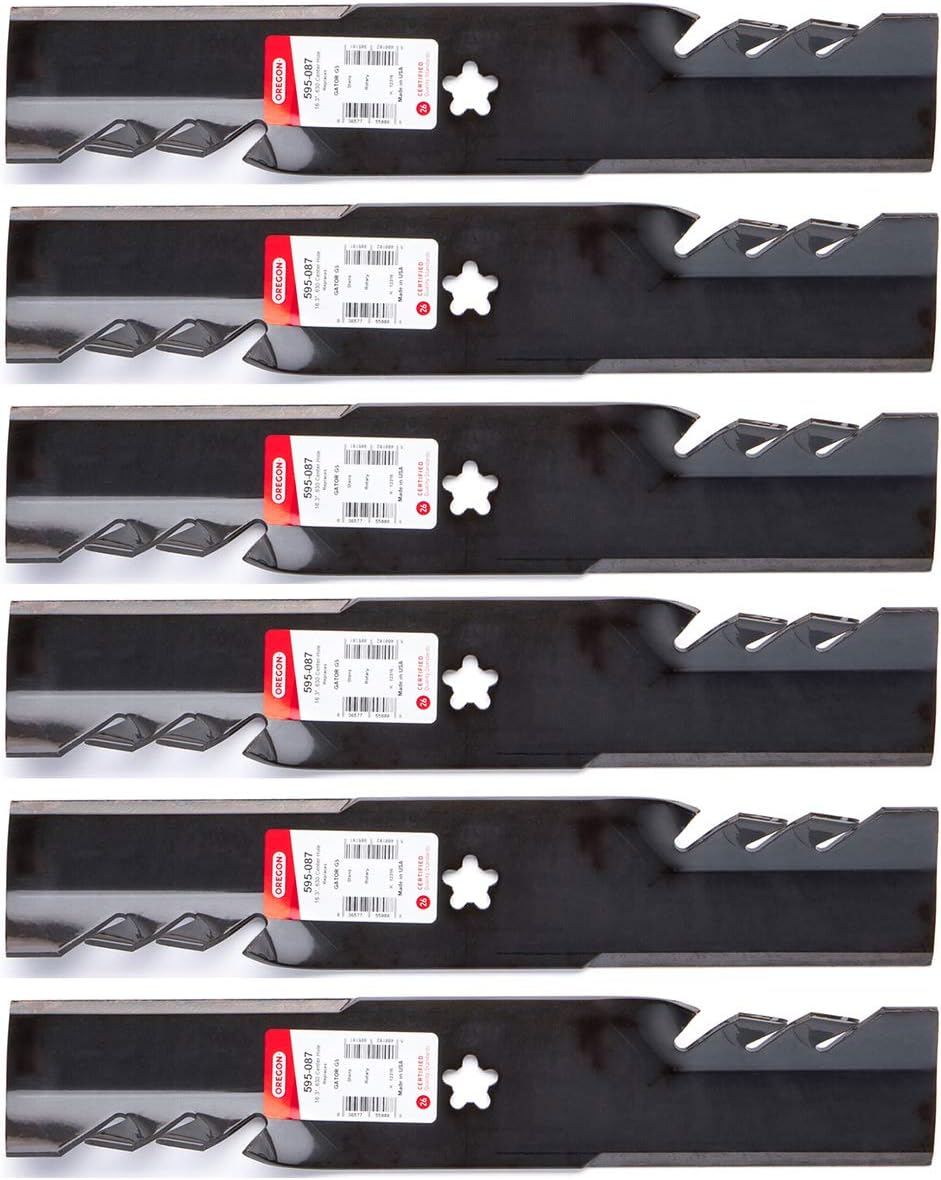 Oregon 6PK 595-087 G5 Gator Blades for 48" Husqvarna 522037401, 539113425