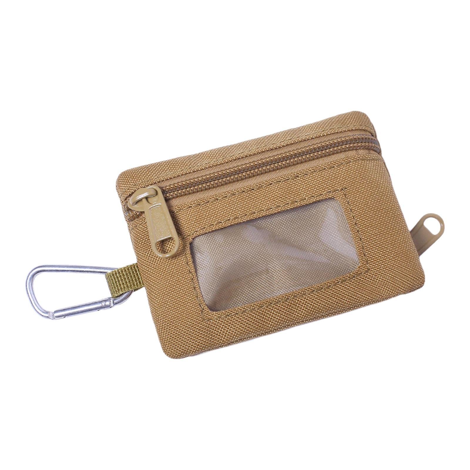 Oxford Cloth Purse Casual Jogging ID Card Pouch Bum Bag Mens Womens Tan-picture-12