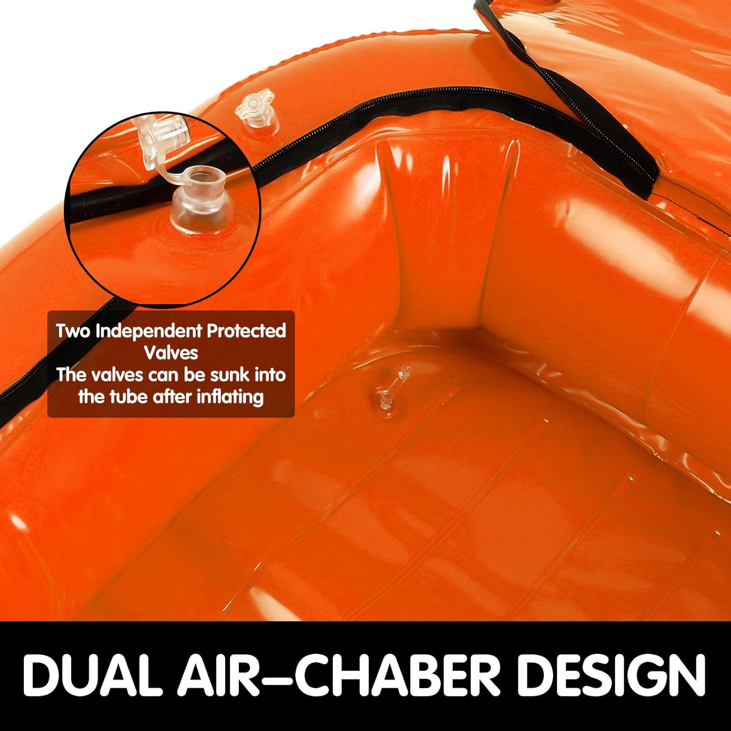 WILLBOND Inflatable Cooler for Kayak Tow Behind 38 QT Insulated Heavy Duty PVC Floating Cooler with Handle for Outdoor Lover, Kayaking Boating and River Fishing