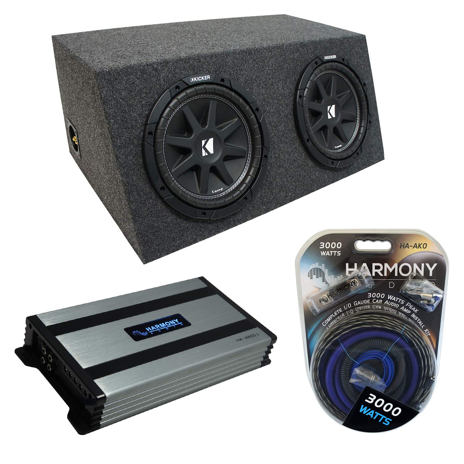 Harmony Audio Universal Car Stereo Hatchback Sealed Dual 10