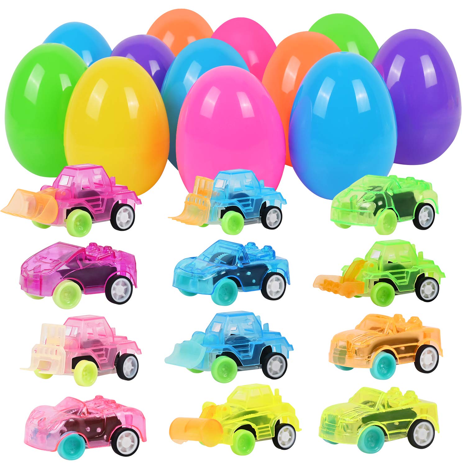 Viposoon Easter Baskets for Toddlers, Easter Basket Stuffers for Toddlers Prefilled Easter Eggs Easter Gifts for Kids Easter Toys for 2-5 Years Old Boys Girls Stocking Stuffers for Kids Ages 1-3