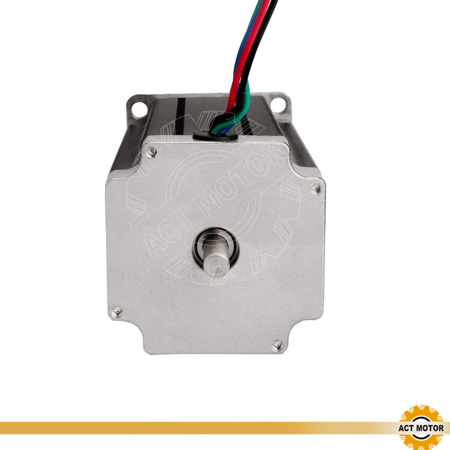 DE-SHIP FREE 1PC 23HS2442B Nema23 silnik krokowy 112 mm 425oz-in 4,2 A okrągły podwójny trzpień Φ8 mm Bipolar 1.8° CNC OEM ACT MOTOR GmbH