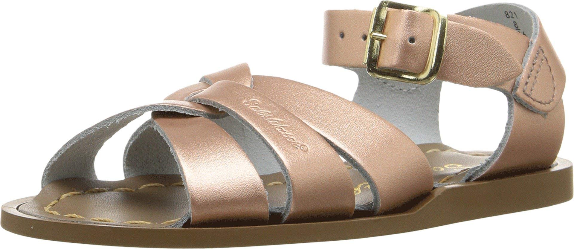 Salt Water Sandals by HOY Shoe Baby-Girl's Salt Water Original Flat Sandal, Rose Gold, 3 M US Infant