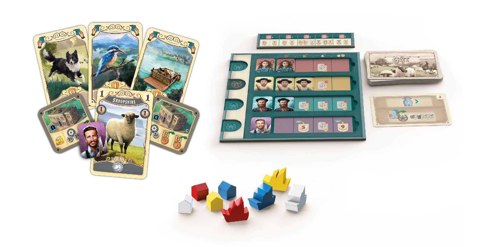Eggertspiele, Great Western Trail – Nueva Zelanda, Juego de Estrategia, 1-4 Jugadores, a Partir de 12 años, 75-150 Minutos, alemán