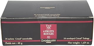 Four Fruit Rouges Black Tea, 24 Cristal Teabags