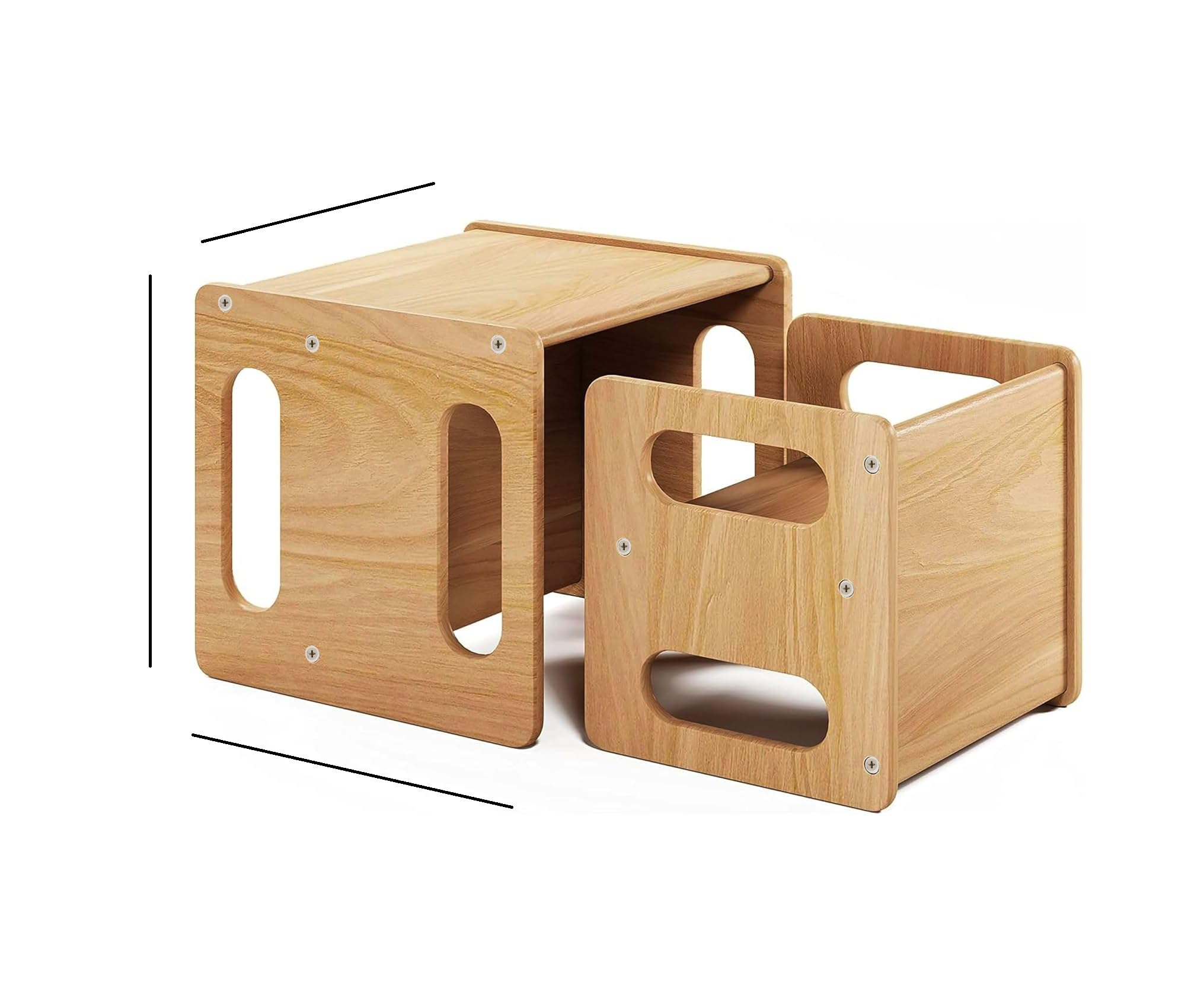 Keebori Compact Wooden Chair and Table Set for Kids – Simple, Sleek Design for Playrooms 3