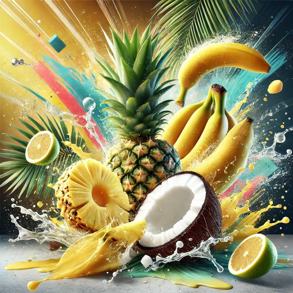Tropical Fruit - Piña, Banana, Coco, Limón Aroma Concentrado - Vegano - Sasami - 100ml