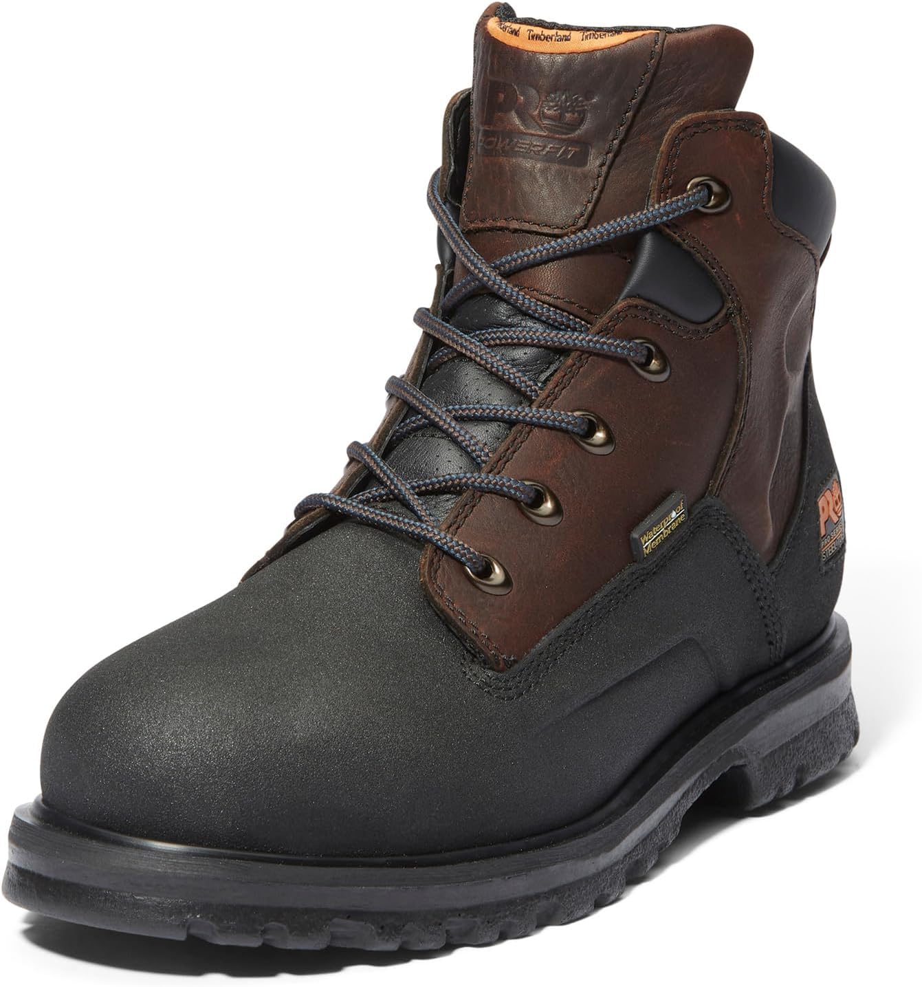 Timberland PRO Men's Powerwelt 6 Inch Steel Safety Toe Waterproof Industrial Work Boot, Dark Brown-2024 New, 6.5 W - Image 3