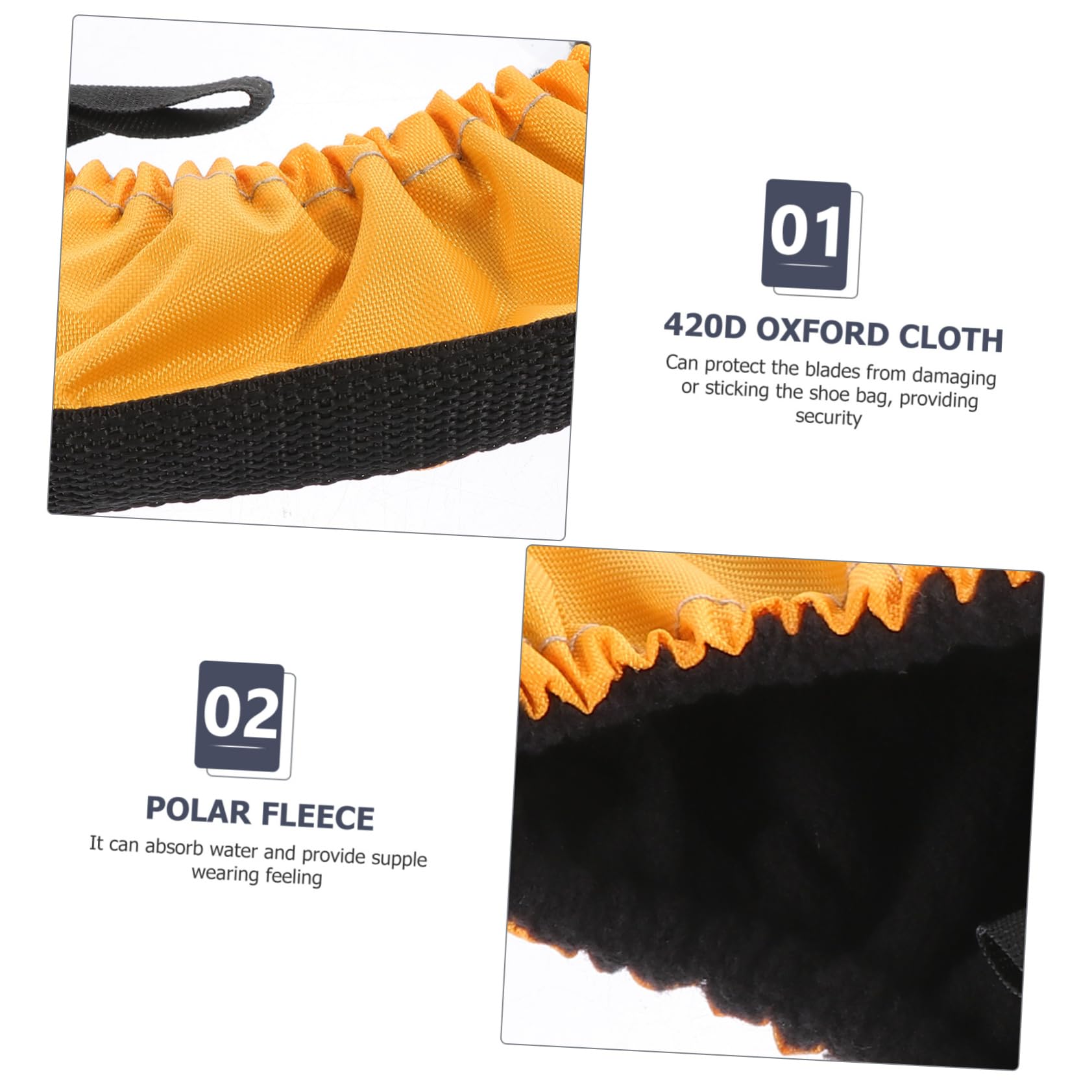 Milisten 3paires Couvre-Lames De Patinage Souple pour Adultes Et Respirante des Lames De Patins à Glace Accessoire pour Prolonger La Durée De Vie