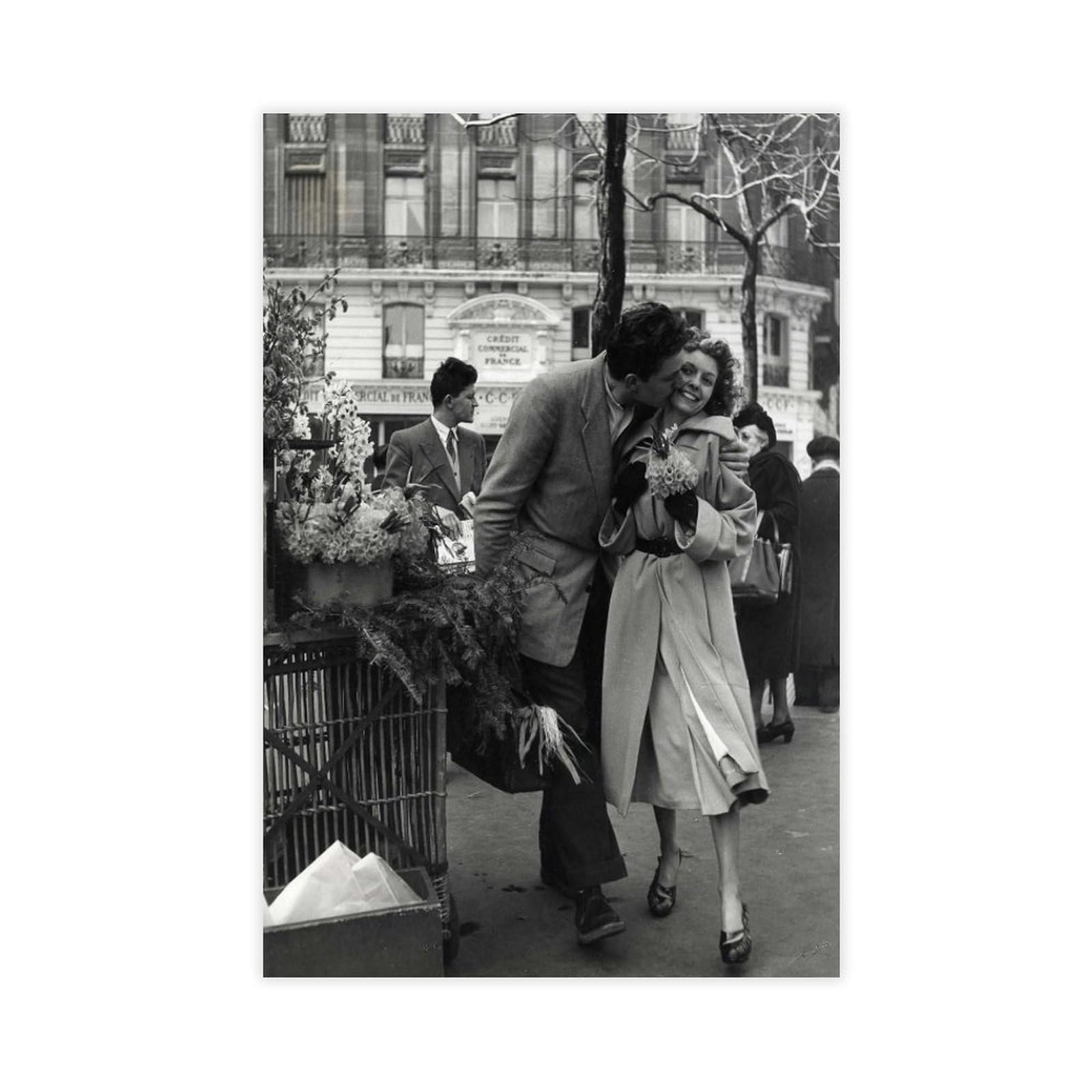 MOIT Robert Doisneau Art 18 - Poster su tela, decorazione da parete, per soggiorno, camera da letto, 30 x 45 cm