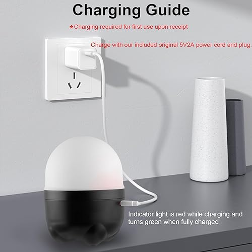 Miniatura 6 de Difusor inalámbrico, difusor a pilas para aceites esenciales, humidificador de aire de aromaterapia portátil recargable con 7 luces que cambian de