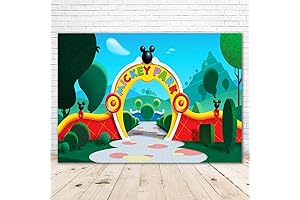 Enchanting Mickey Clubhouse Backdrop for Memorable 1st Birthdays
