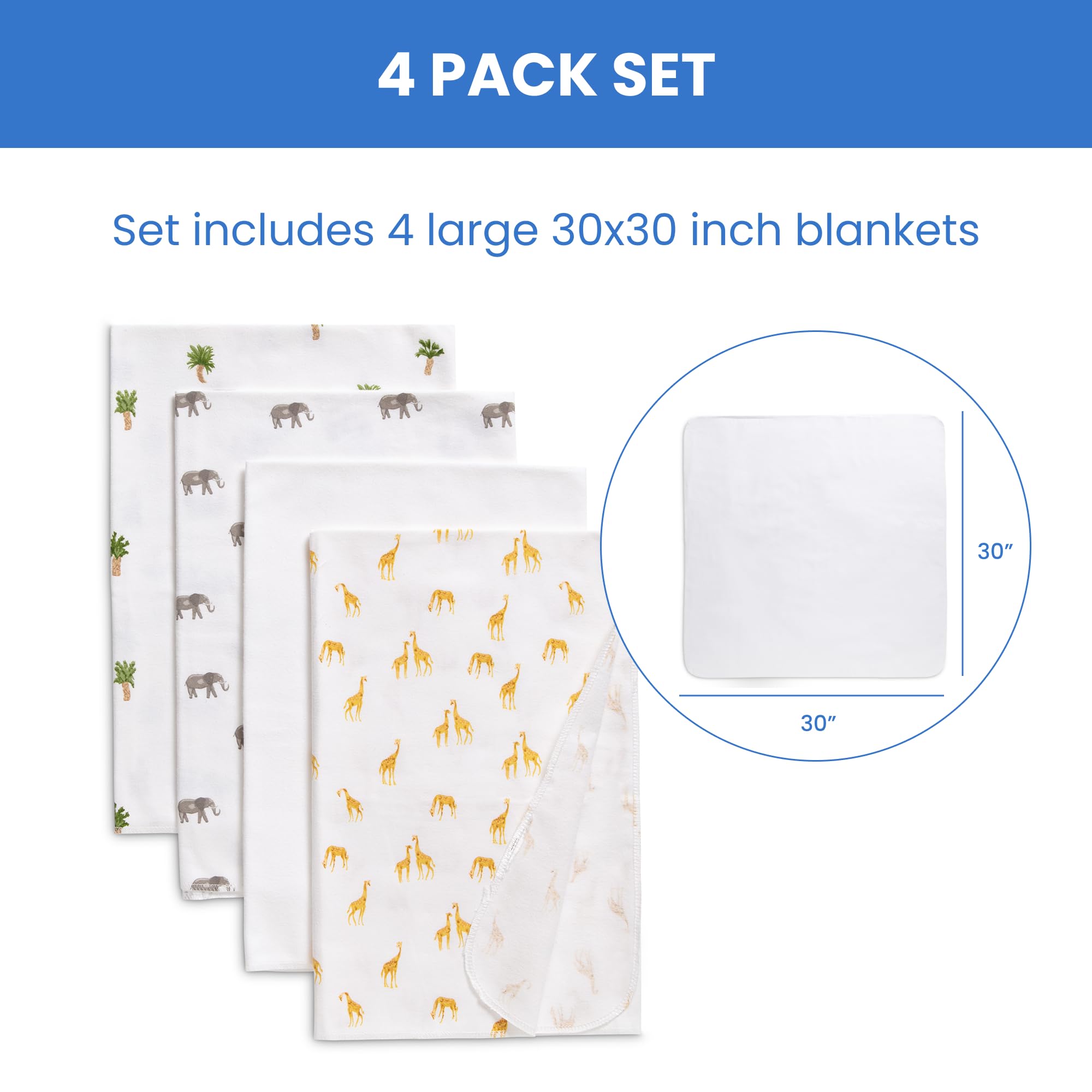 Delta Children Baby Blankets - 4 Pack Flannel -8 Delta Children Baby Blankets - 4 Pack Flannel -8