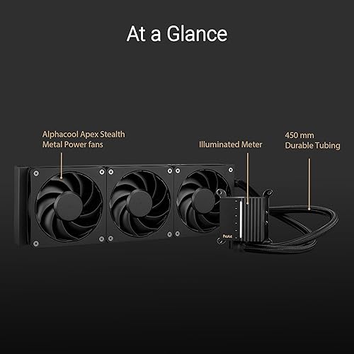 Miniatura 2 de ASUS ProArt LC 360 enfriador líquido de CPU AIO todo en uno AMD AM4 AM5 e Intel LGA 1700, 1200, 115X, compatible con medidor de estado del sistema