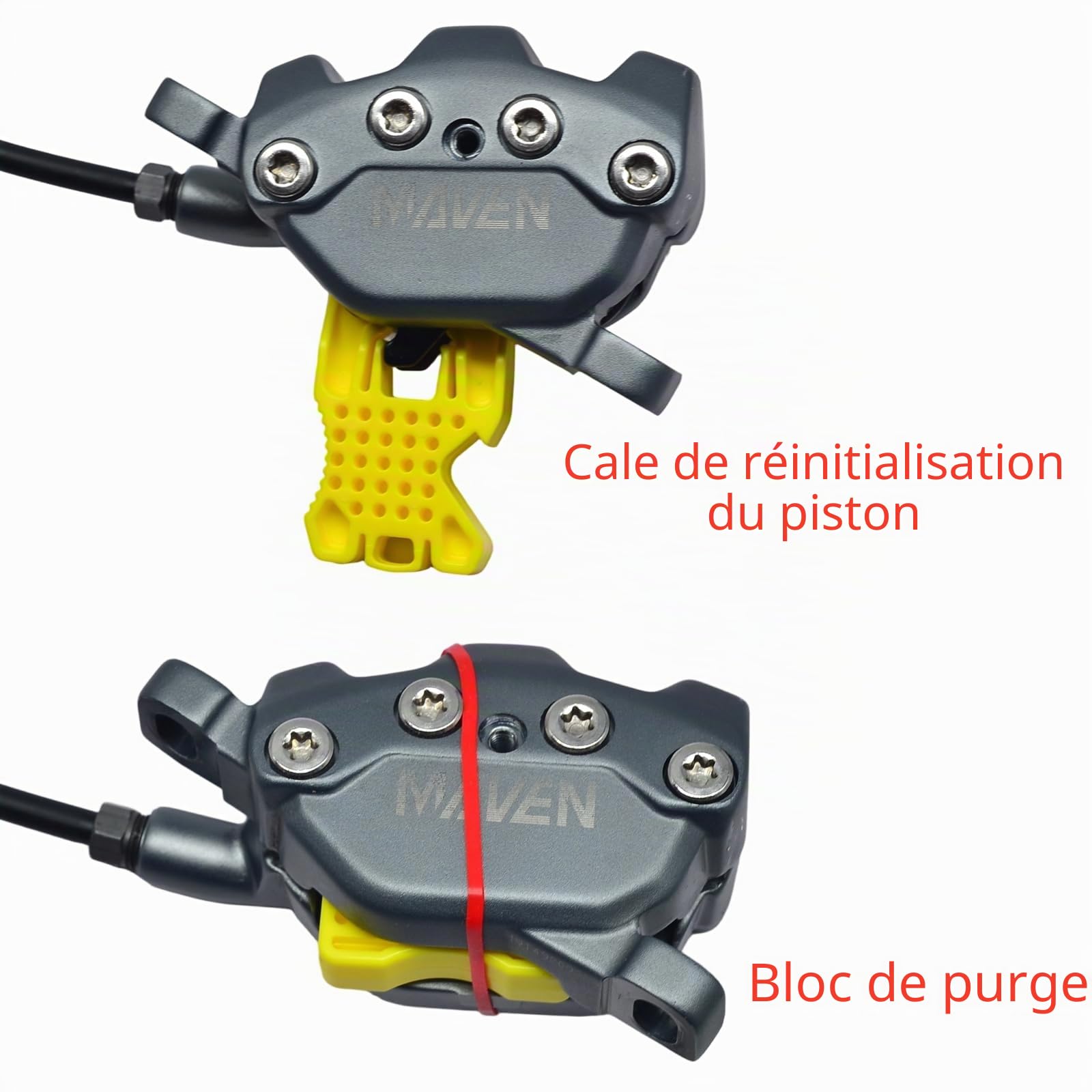 CYCOBYCO Kit de Purge de Frein pour Huile minérale Standard SRAM Maven DB8 | Kit de Purge Complet avec Tubes, Tournevis et Outils