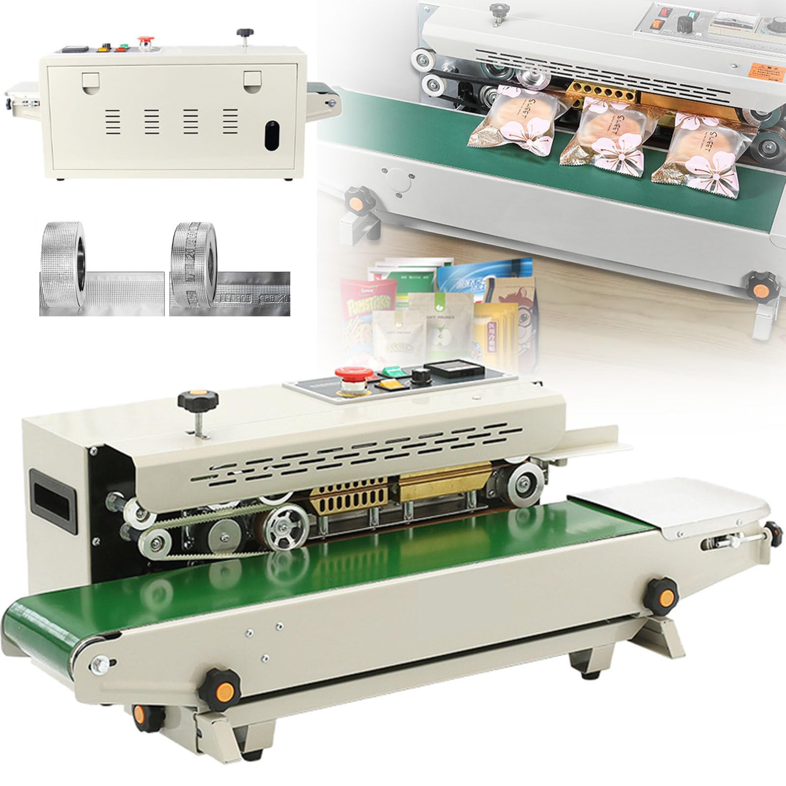 Band Sealer Horizontal Coding Sealer,with Digital Temperature Control