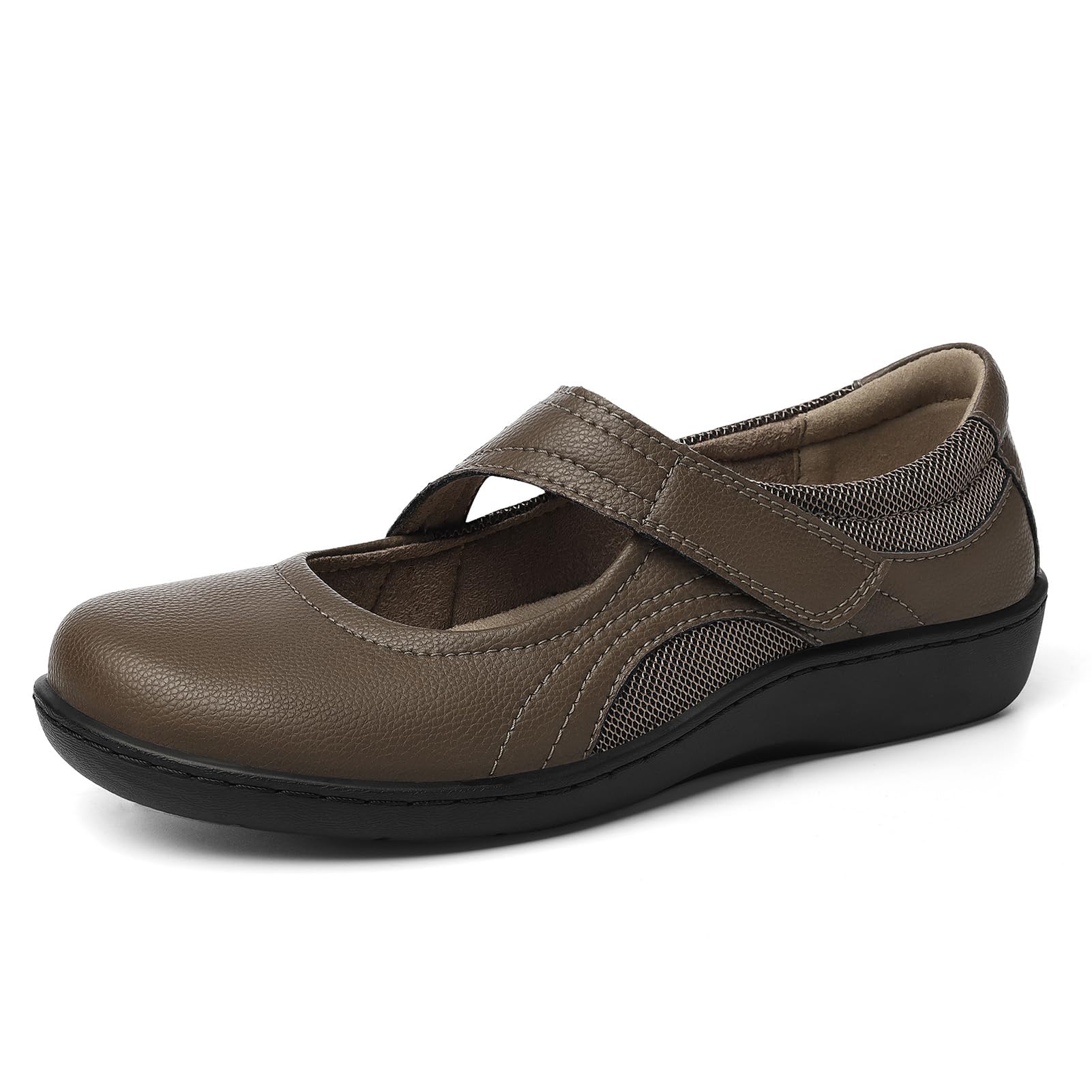 Oviaric Damskie klasyczne wygodne buty do chodzenia Mary Jane modne buty na co dzień urocze zamknięte palce wsuwane lekkie oddychające buty do chodzenia