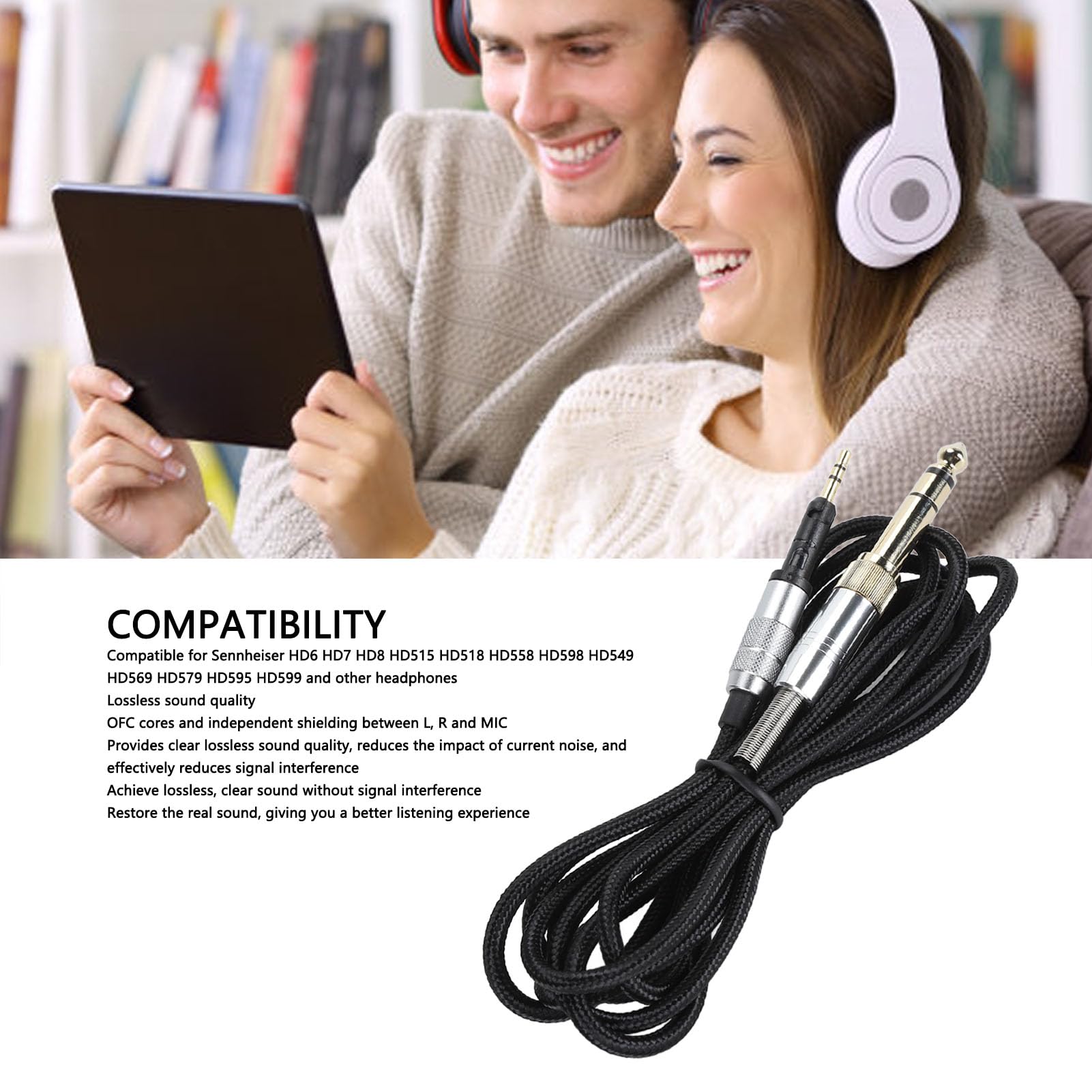 Amazon | 2.5mm～3.5mm 6.35mm AUXケーブルコード、交換用オーディオ