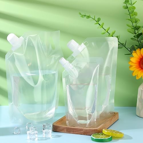 Miniatura 4 de Seajan Kit de 150 bolsas de licor, reutilizables, ocultables, de plástico, bolsas de alcohol para licor, bolsas de alcohol para bebidas alcohólicas,