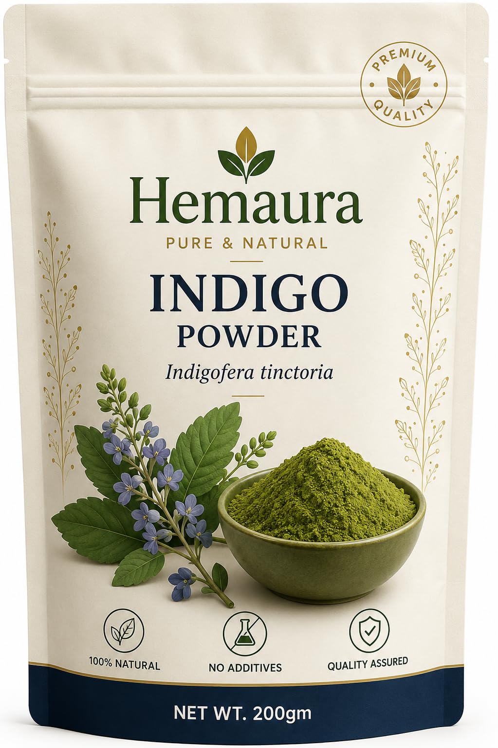 Indigo Powder – 100% Natural & Pure, 200g | Hair Colouring, Natural Dye ,100% Natural, No Additives, Lab Tested-picture-36