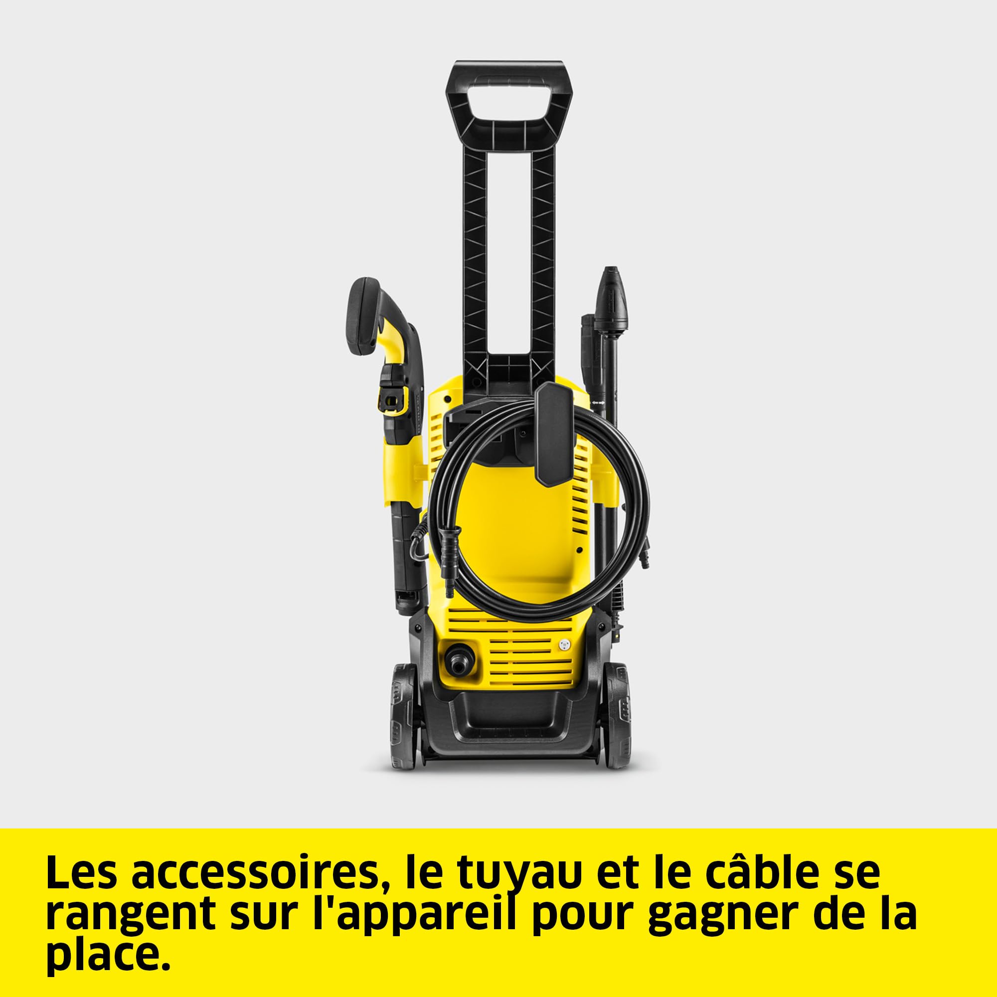 Kärcher Nettoyeur Haute Pression K 3 FJ Home, Pression : max. 120 bar, Débit : 380 l/h, Surface : 25 m²/h, Poids : 4,3 kg, Pistolet Haute Pression, Rotabuse, Lance Vario Power, Buse à Mousse, Home Kit