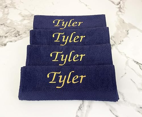 Miniatura 5 de Juego de toallas bordadas personalizadas para cuerpo y cara. Paños de maquillaje bordados 100% algodón suave. Limpieza facial y corporal, juego de