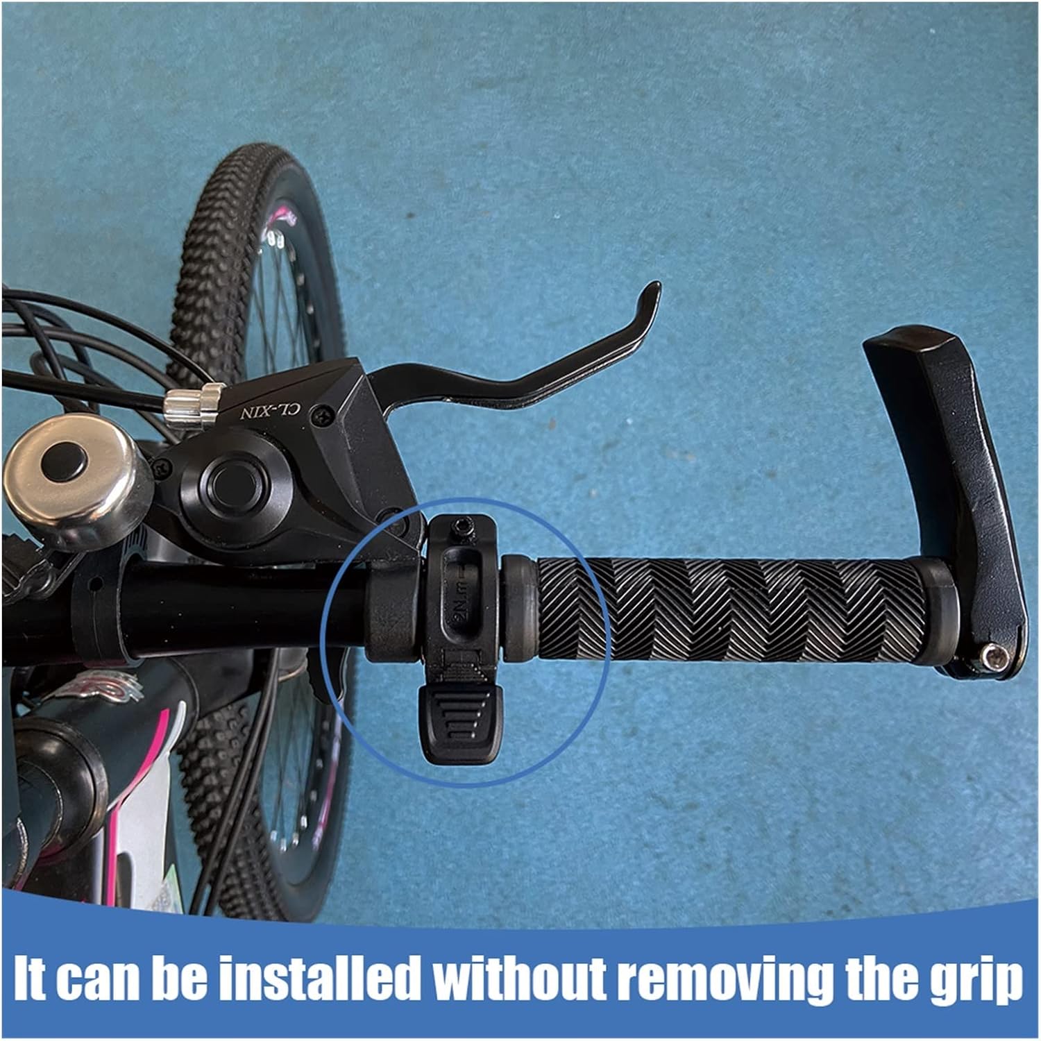 Electric Bicycle WUXING 300X Thumb Throttle 12V-72V Right/Left Hand SM Waterproof Connector Throttle Fit for Ebike Accessories