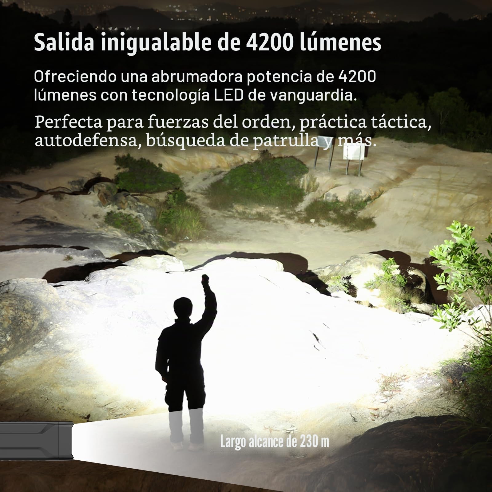 klarus FlatTac X1 Uitra Slim Tactical - Linterna táctica compacta de 4200 lúmenes con doble interruptor, IPX6 resistente al agua, perfecta para uso al aire libre, servicio y emergencia (Negro)