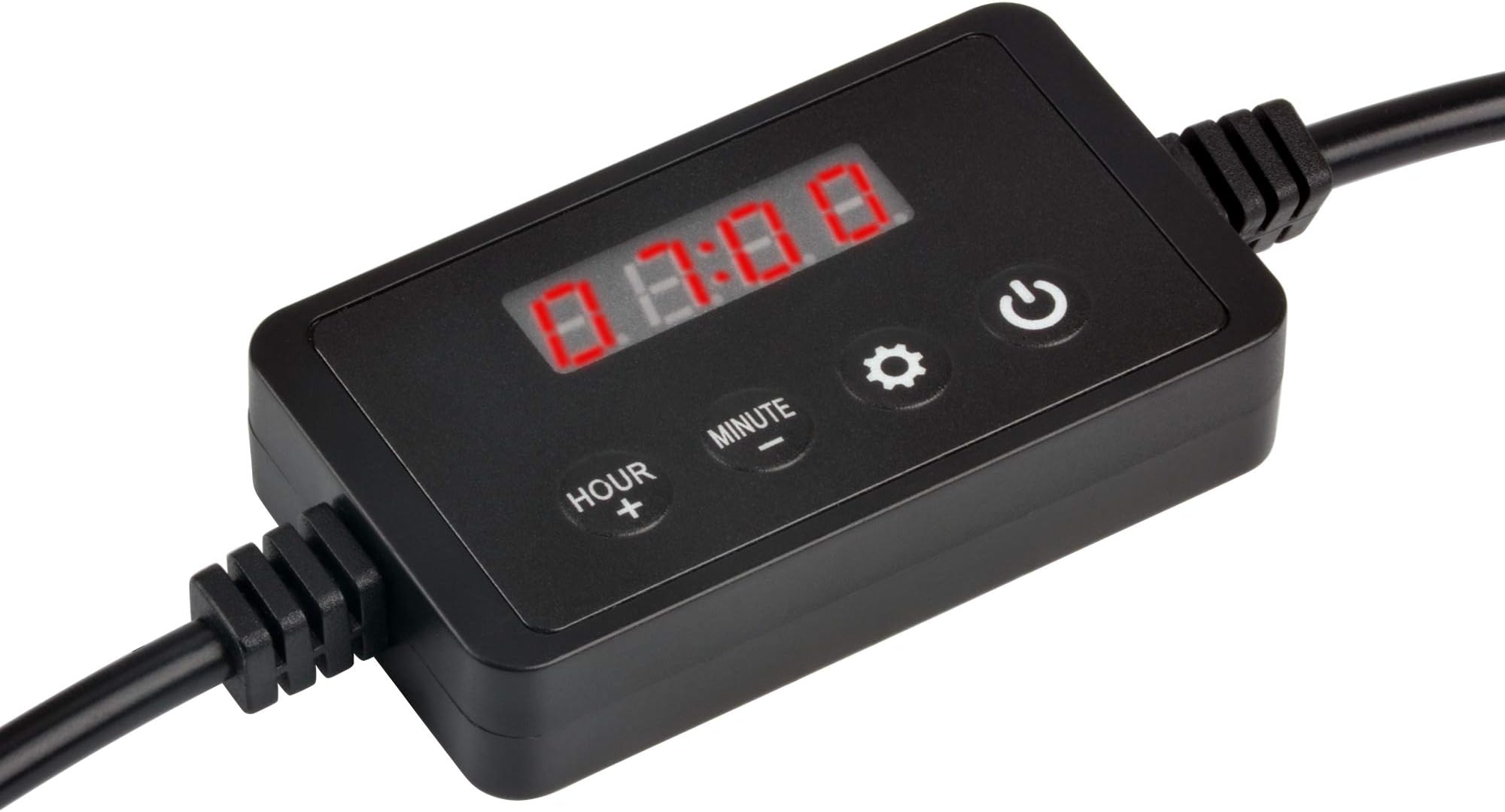 NICREW Single Channel LED Light Timer, LED Digital Dimmer for ClassicLED, ClassicLED Plus, SkyLED, BrightLED and Other Lights with Standard 2.5mm/2.1mm Power Connectors
