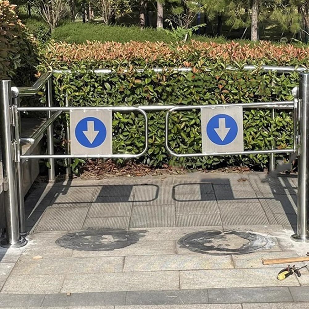 YJEUZCD Supermarket Entrance Swing Gate, Two-Way Safety Gate, Warehouse Automatic Closing Door, Swing Brake for Bar Store(130x100 cm)