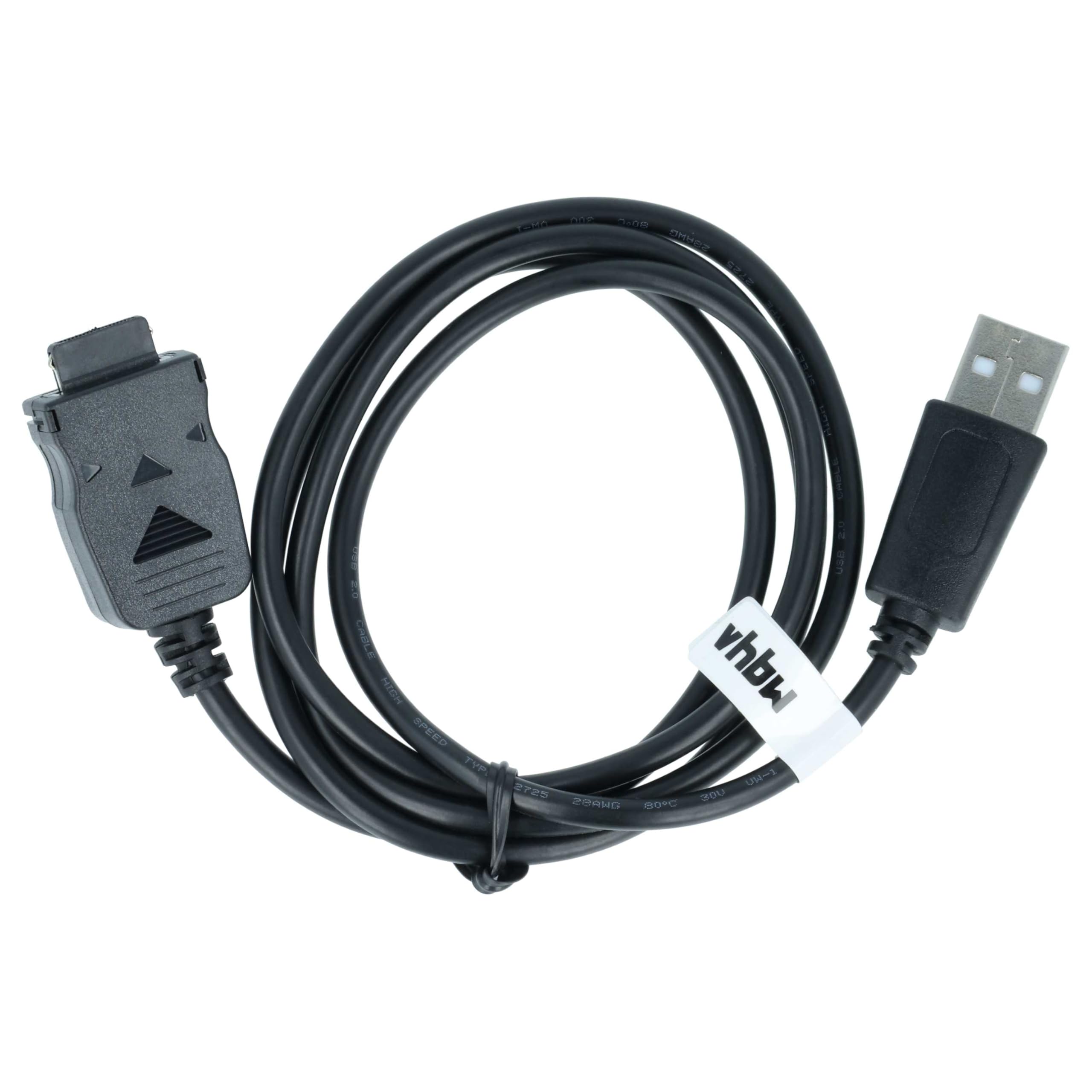 vhbw cavo dati USB compatibile con Anycool D66 Plus, D66, D66+ cellulare - nero 100cm