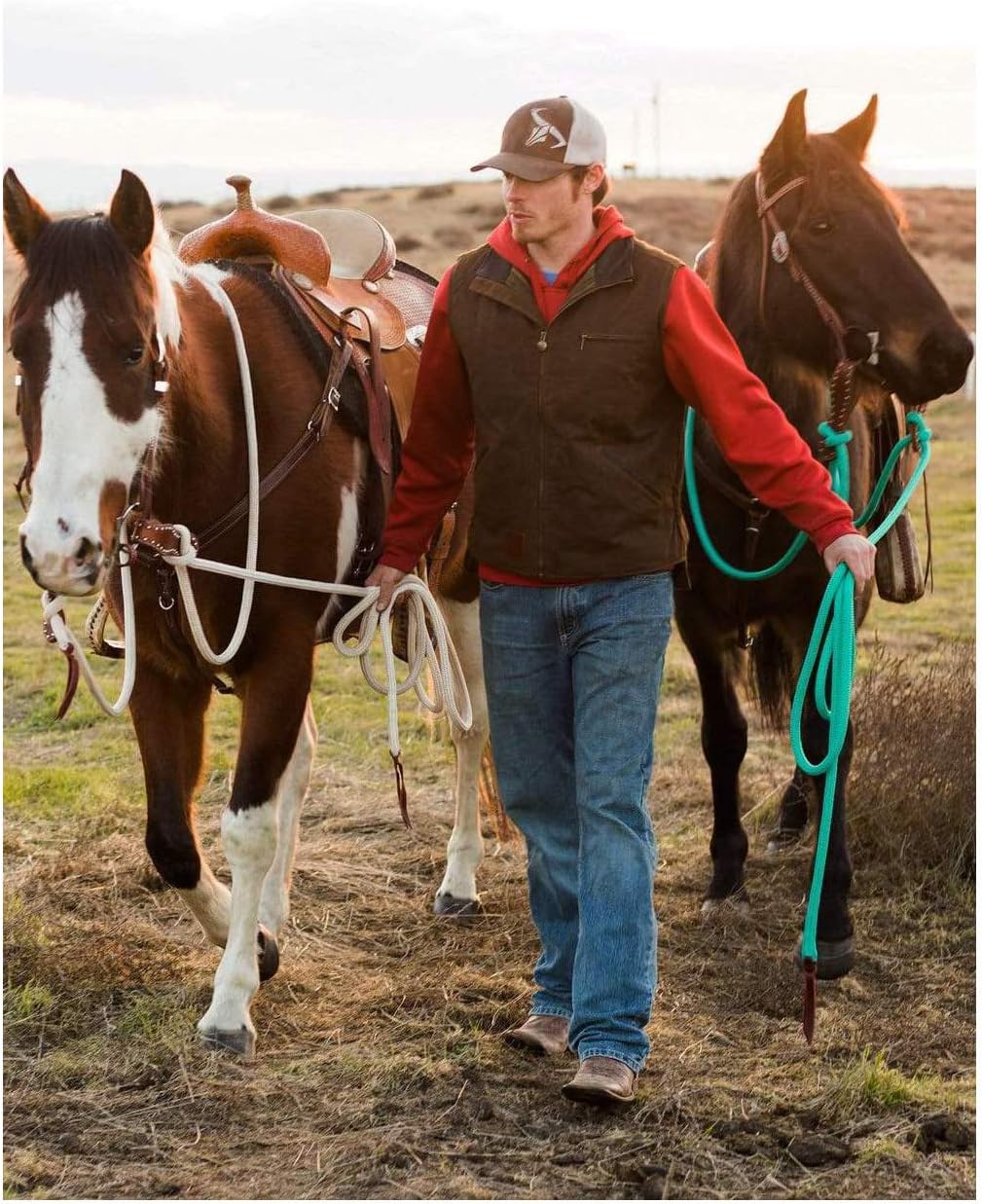 OUTBACK TRADING Men's 2143 Sawbuck Waterproof Breathable Full-Zip Cotton Oilskin Western Vest - Image 6