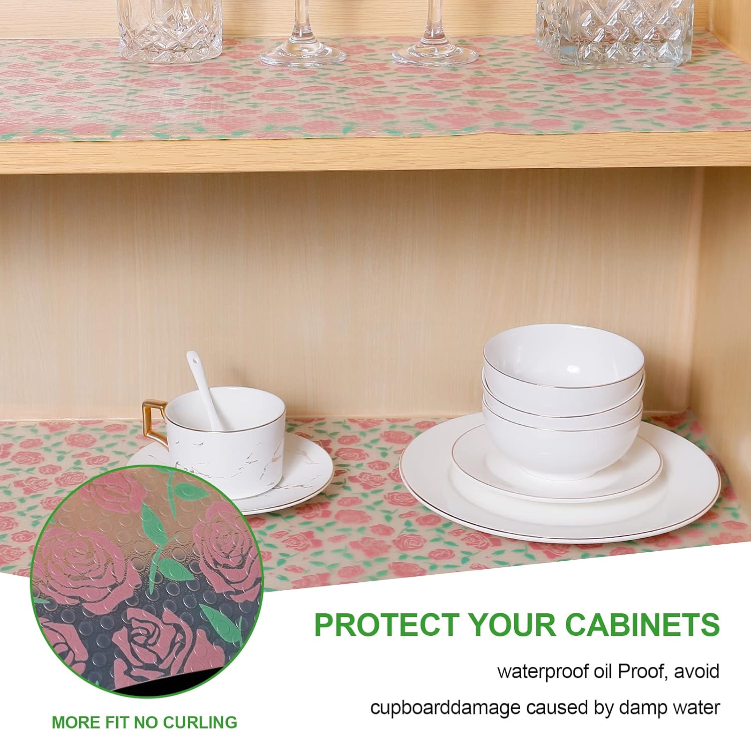 Buy INNOLITES Drawer and Shelf Liner, NonAdhesive Waterproof Kitchen