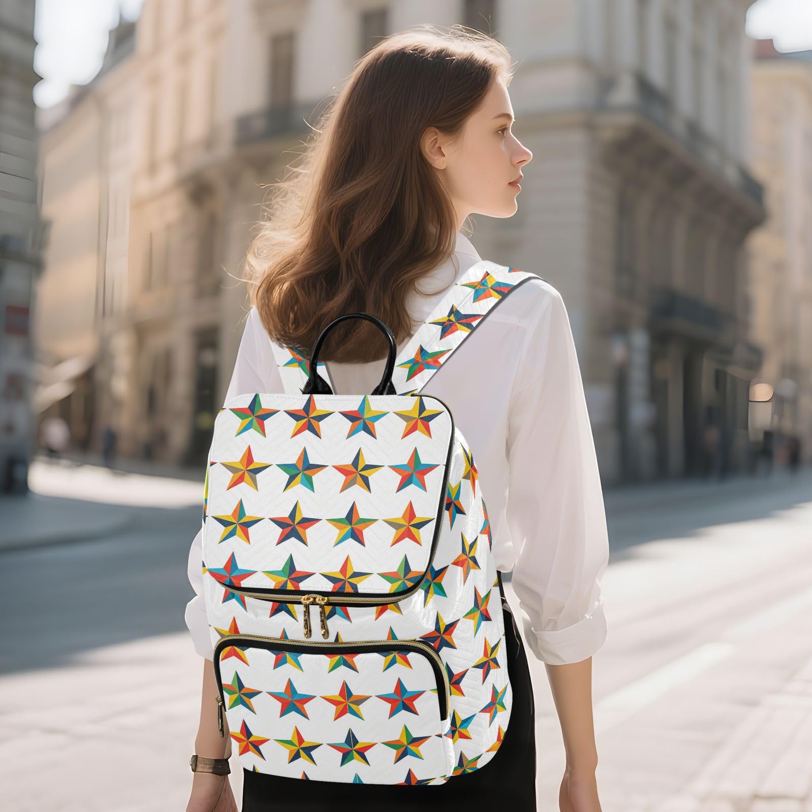 Zaino alla moda da 15L per le donne elegante borsa multiuso leggera