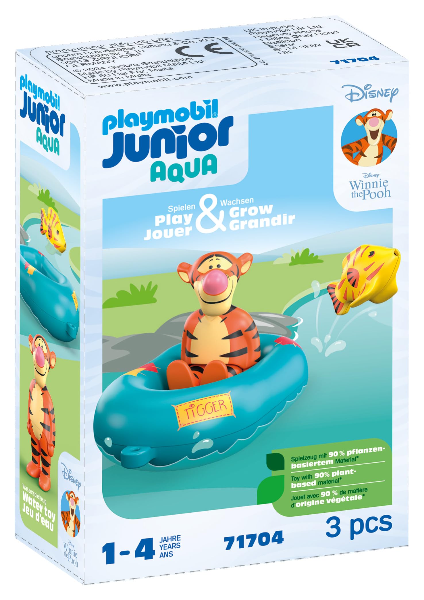 Playmobil 71704 JUNIOR AQUA & Disney: Tigger's Boat Ride, including Tigger and tiger fish - Image 2
