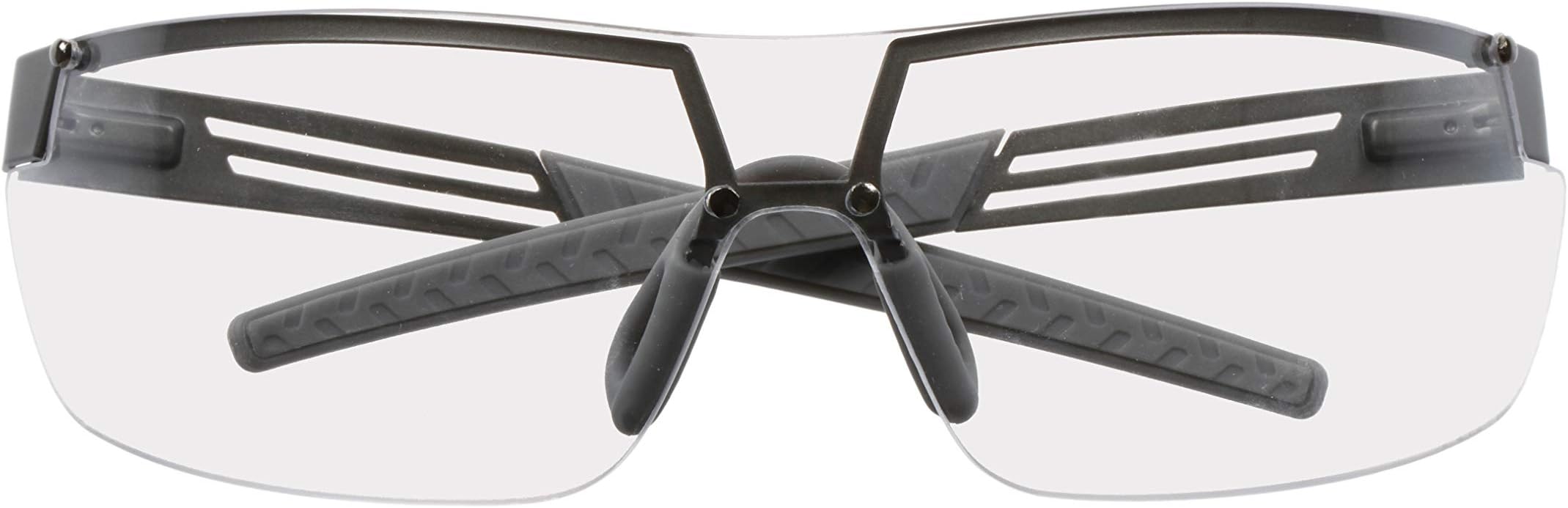 Caterpillar Guard Safety Glasses, Clear Lens, universal fit, anti-slip rubber temple tips and nose pads (CSA-GUARD-100)