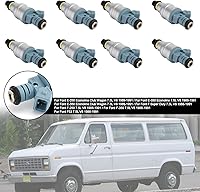 Vista 3 de 8 inyectores de combustible aptos para Ford E-250 Econoline Club Wagon 7.5L V8, E-350 Econoline 7.5L V8, E-350 Econoline Club Wagon 7.5L V8