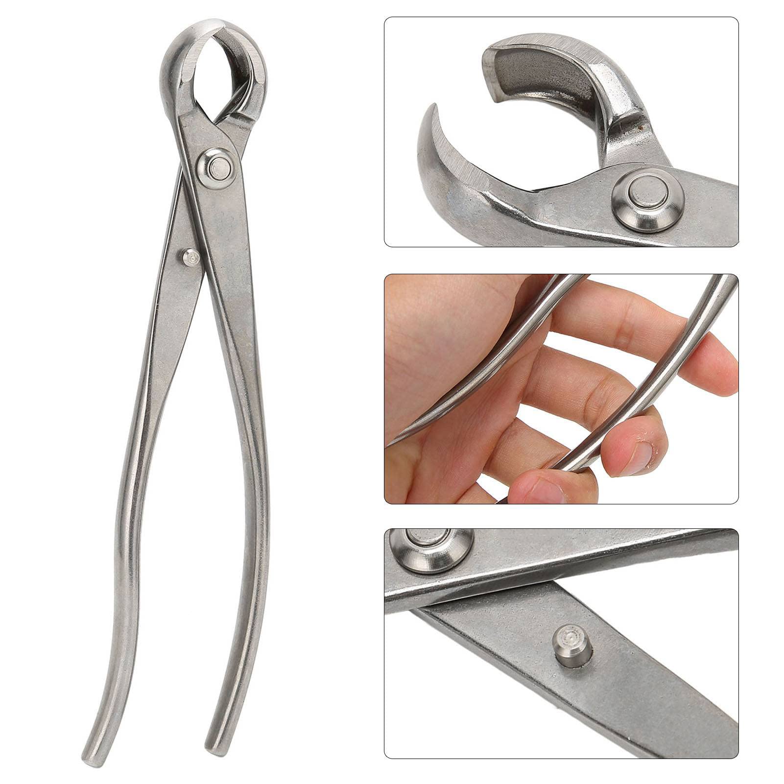 Bonsai Cutter concavo, Bonsai Cutter 210mm Hand Ergonomic Aumenta in acciaio inossidabile Cutter Professional Giardinaggio Bonsai Strumento di styling Bonsai