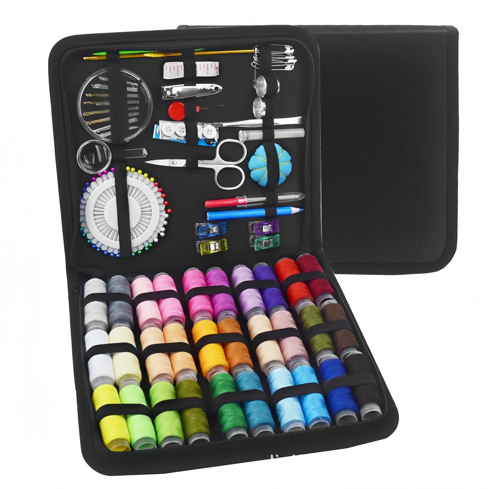 Dazhua Sewing Kit for Handcraft Projects - Includes Threads, Needles, Scissors, Tape Measure, Buttons & More for Home and Travel(131 pcs)