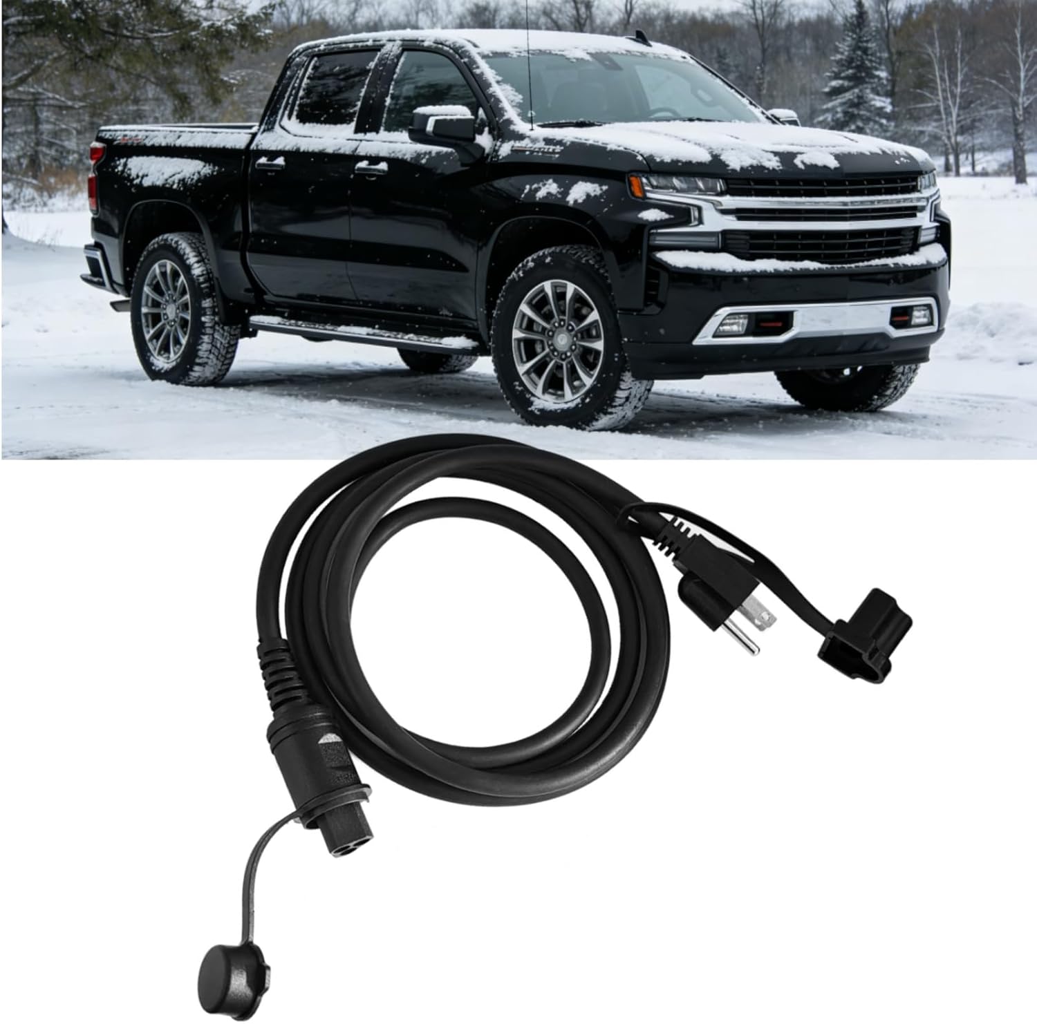 Engine Coolant Block Heater Cable Fit for Chevy Silverado 1500 2019-2023 Silverado 2500/3500 2020-2024 GMC Yukon Sierra 2021-2024 for Cadillac Escalade 2019-2022, Replace 84564686
