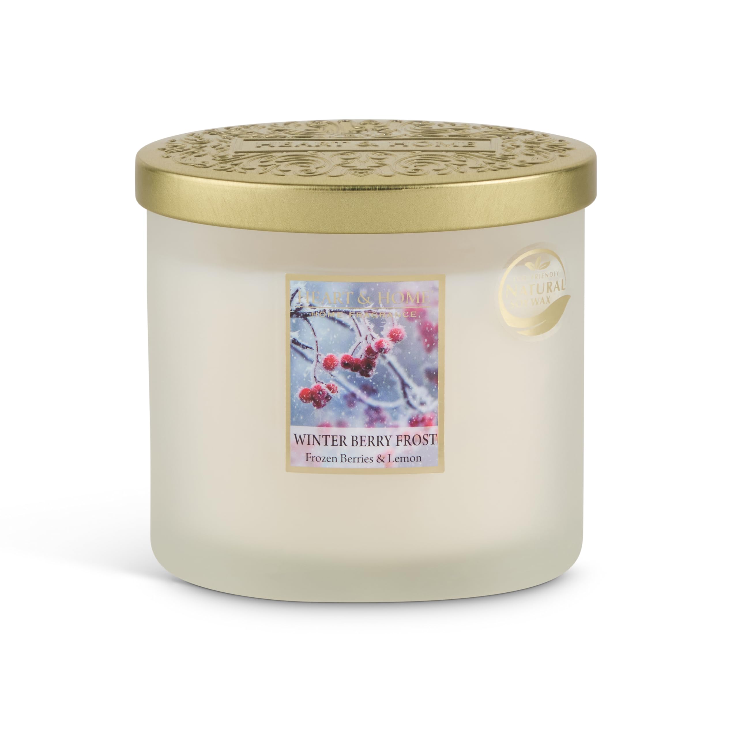 Candela Profumata HEART & HOME - Cera Soia, Notte Stellata, 40 Ore, Vaso Decorativo - Foto 6