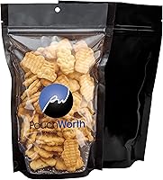 Vista 12 de Paquete de 100 bolsas resellables transparentes y negras de 7.5 x 11.5 pulgadas, bolsas de Mylar para alimentos, embalaje de alimentos con ventana