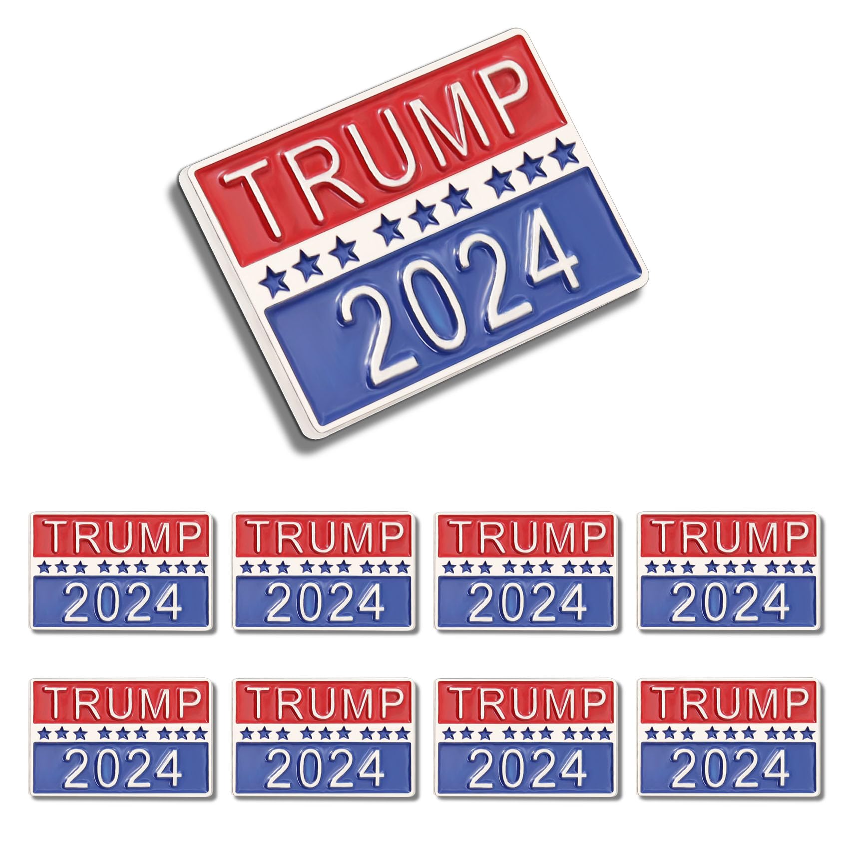 YYDSPin12/Pack GOP Donald Trump Enamel Pins Bluk -Show Your Support For Republican Trump 2024 Presidential Election Badge