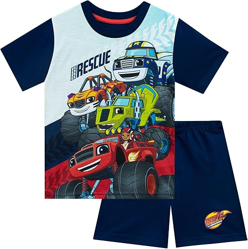 Blaze y las máquinas monstruo pijamas para niños I Camiones y coches Pijamas para niños Producto Oficial